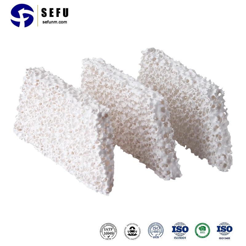 Foundry Filter Supply Silicon Carbide Zirconia Alumina Ceramic Foam Filter for Aluminum Filtration