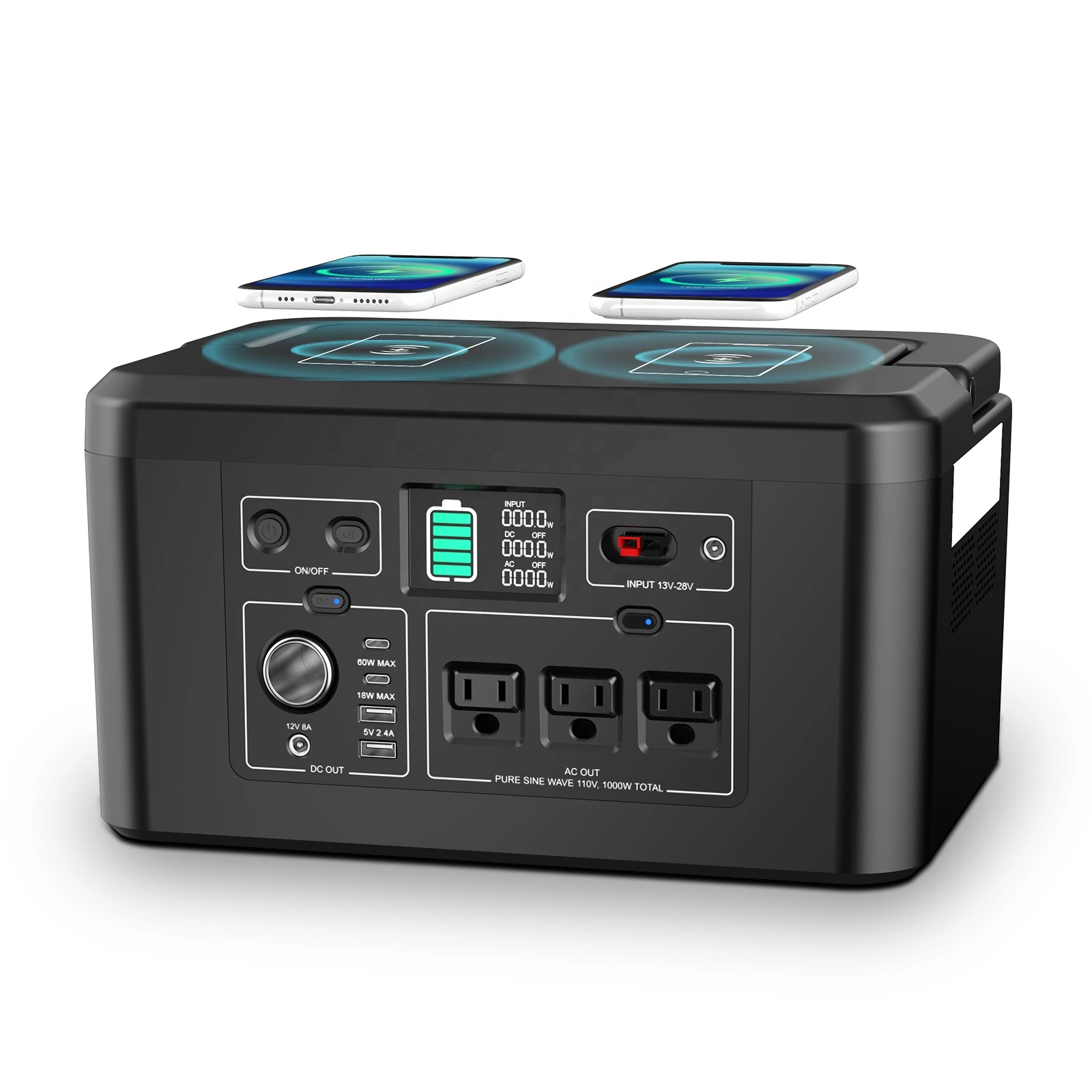 Portable Power Station Generator Solar Generator Portable Power Station 1000W Power Storage