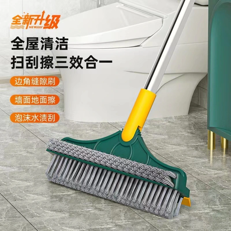 Upgraded Double-Sided Floor Brush Bathroom Tile Corner Crevice Cleaning Brush