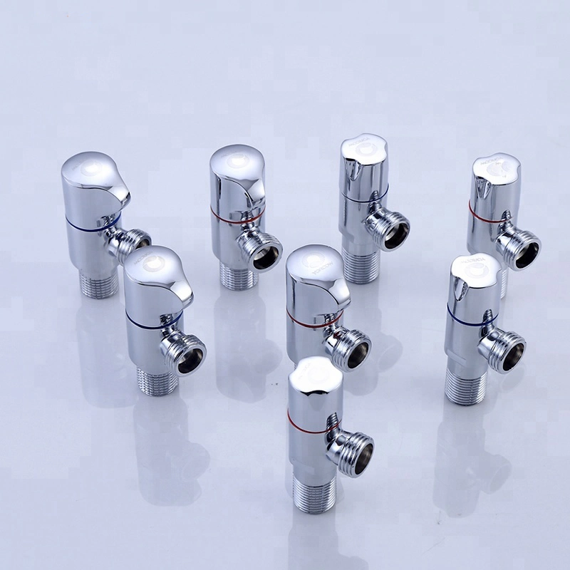 Sanitary Good Price OEM Wall Mounted Toilet Water Stop Valve 1/2 Inch X 1/2 Inch Zinc Angle Valve for Bathroom