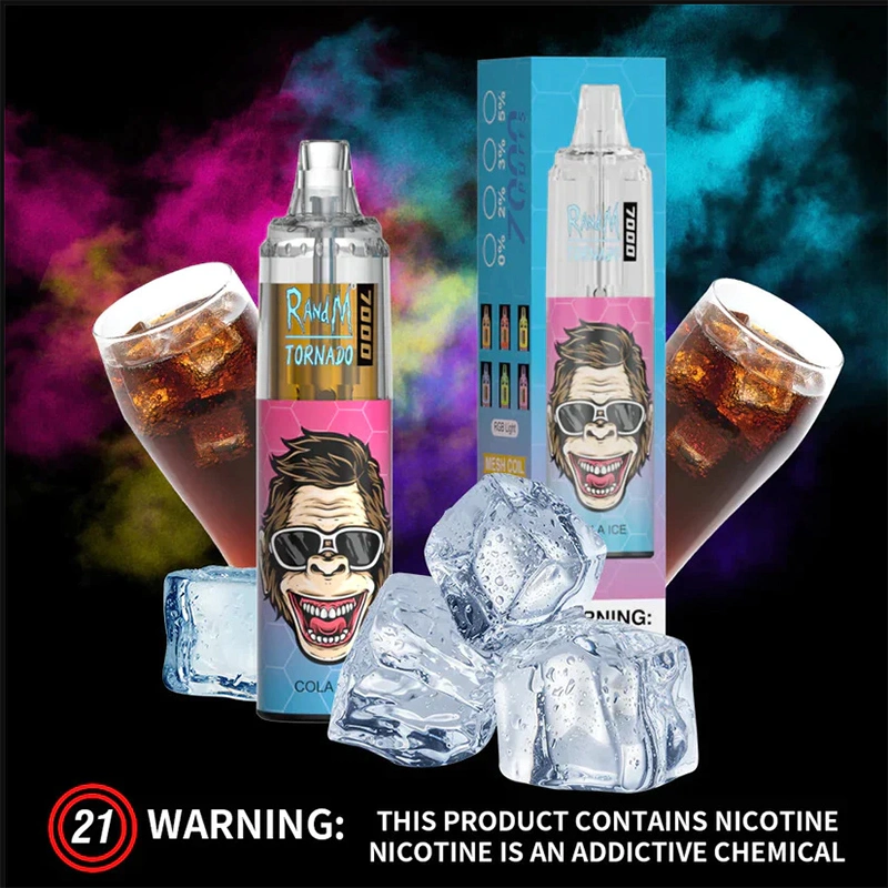 Shenzhen Mayorista/Proveedor Vape Cigarrillo Electrónico Desechable 7000 Caladas 14ml E-Líquido Randm Tornado Vape