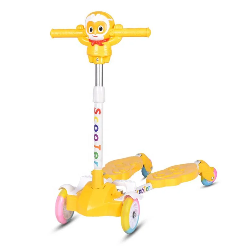Wholesale Foldable 3 in 1 Child Kids Kick Scooters 3 Wheel Toys Bike Children Push Foot Scooter Kids Scooter for Kids Children