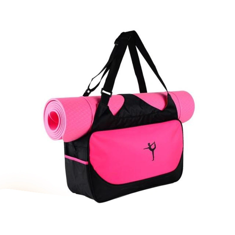 Custom Print Logo Yoga Mat Foldable Bag Large Capacity Yoga Mat Bag Tote Gym Leisure Sports Canvas Yoga Mat Bag Eco Friendly