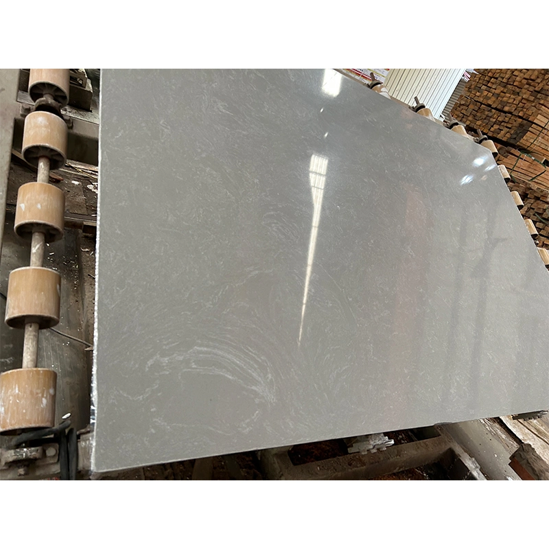 Cheap Polished/Honed Engineered/Artificial Stone Slabs Grey Marble with White Veins for Wall Tiles/Flooring/Background/Building Materials Price
