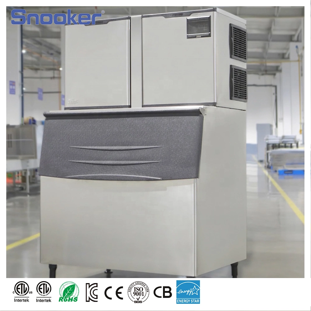 Snooker 26~909kg Cube Ice Maker Ice Machine Factory Directly