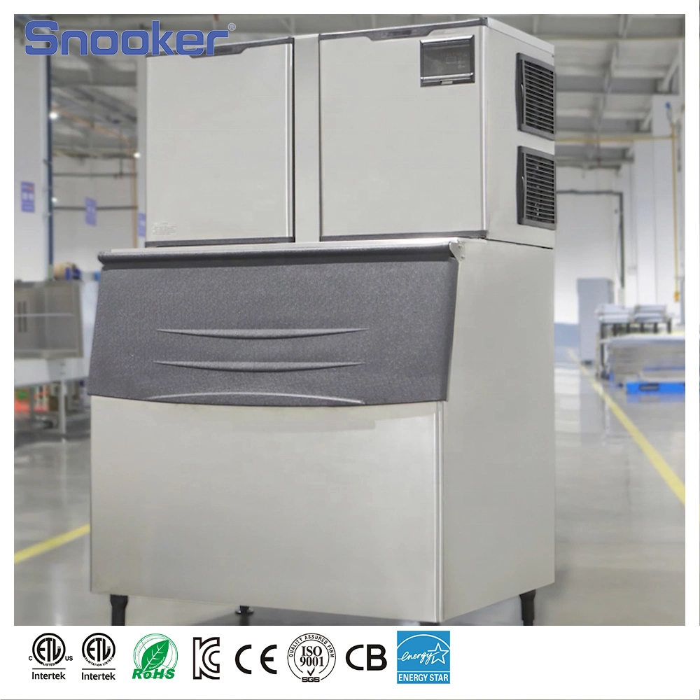 Снукер 26~909kg Cube Ice Maker Ice Machine Factory