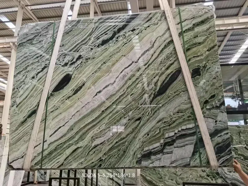 Shangri Ice Green Jade Slab Light Green Veined Marble