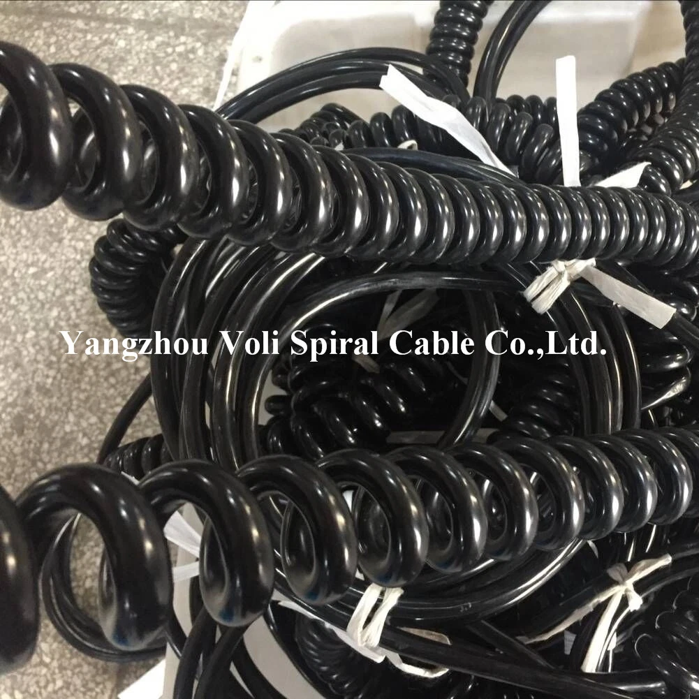 Super Flexible Industry Shielded Control Cables Braiding Special PUR Cables Spiral Cable