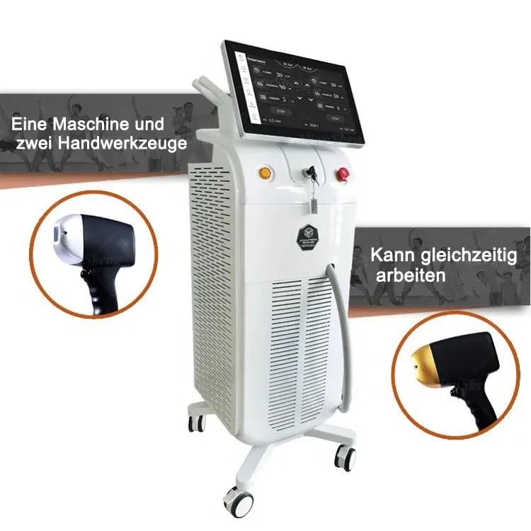 Multifunctional 2 in 1 Three 4 Wavelength Alma Diode Laser Machine