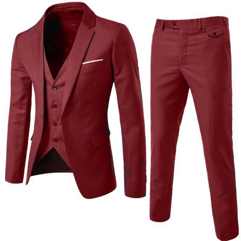 Slim Fit Tuxedo homens Fatos de desgaste de trabalho formal de negócios