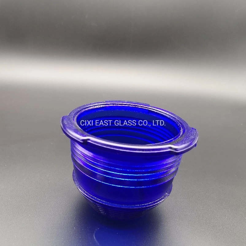 Chinese Factory Customized Borosilicate Glass Blue Color for Airport Signal Light