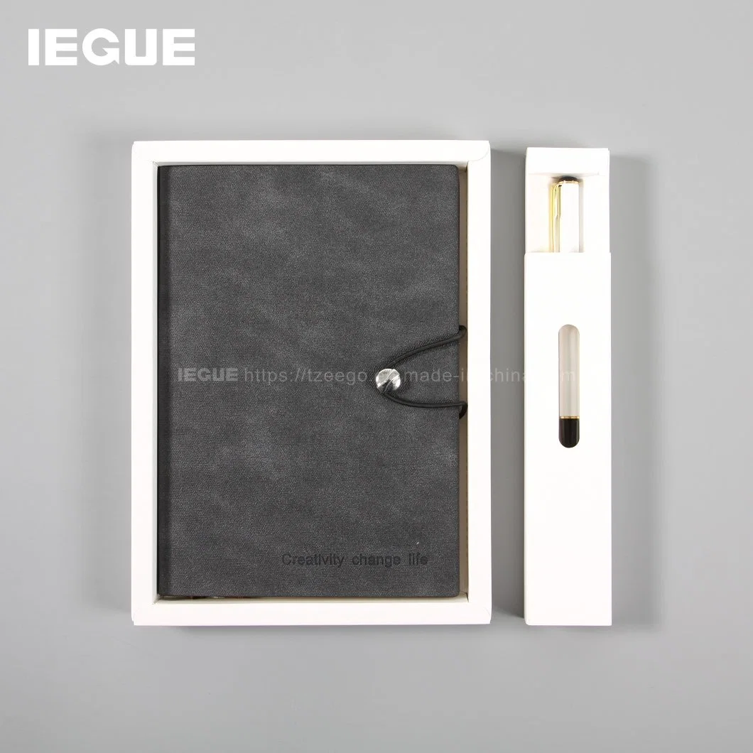 Neues Design A5 PU Leder Notebook Business Planner Geschenk-Set