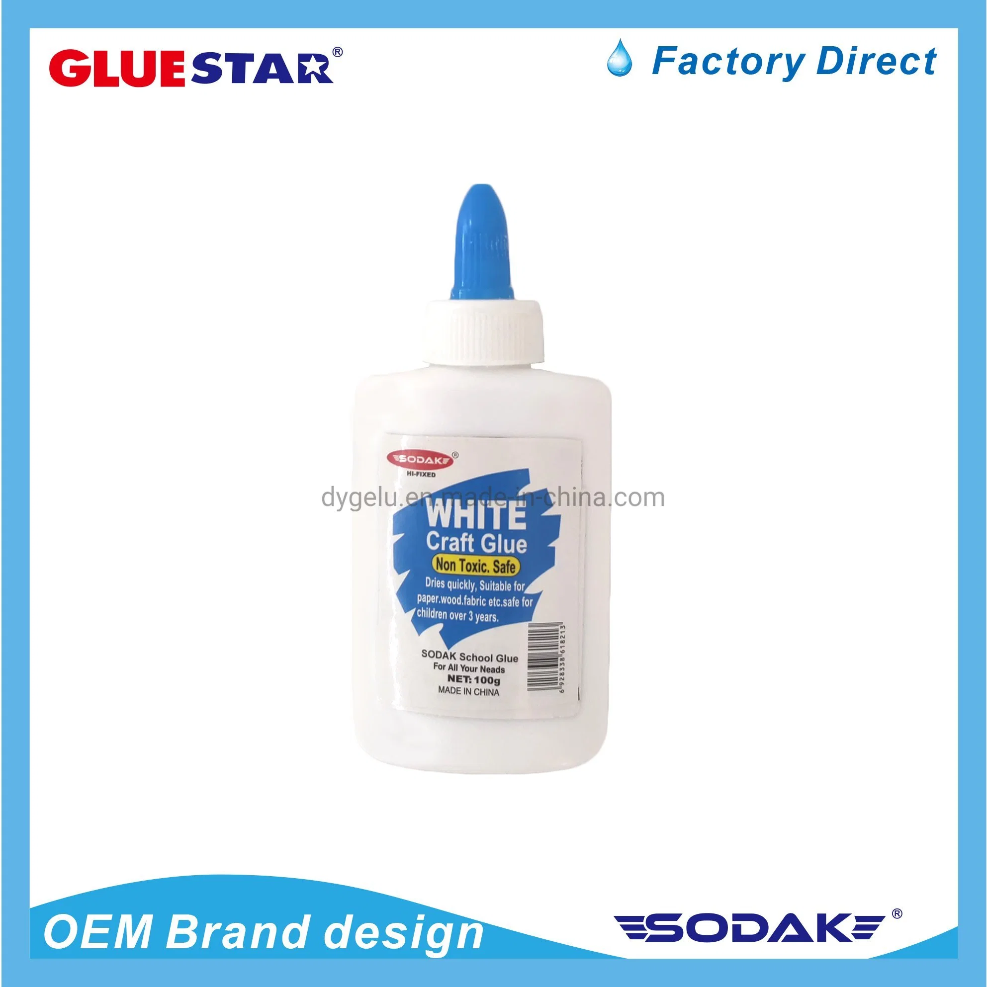 Sodak Safety White Liquid Glue Non-Toxic White Liquid Paper Craft Glue