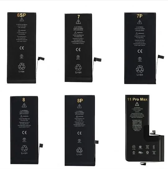 OEM original Marca Nuevo Mayorista/Proveedors batería para teléfonos móviles para iPhone Samsung LG Nokia HTC Huawei Xiaomi celular de litio Batterie Accu Akku Li-ion MSDS