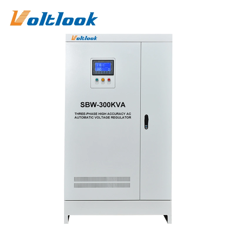 250kVA 300kVA Three Phase Intelligent LCD High Precision Automatic Voltage Stabilizer