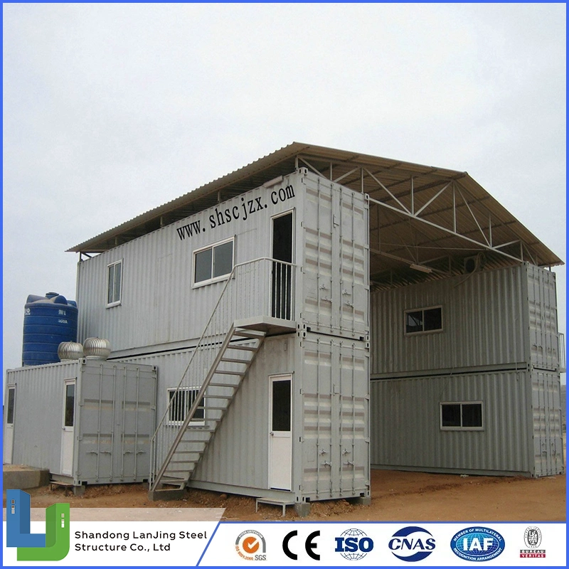 High Quality Sandwich Panel Construction Site Mobile Shipping Flat Pack Container Hotel