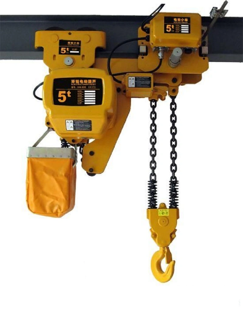 Light Duty 0.5ton Electric Mechanical Engine Lifting Chain Hoist with Trolley