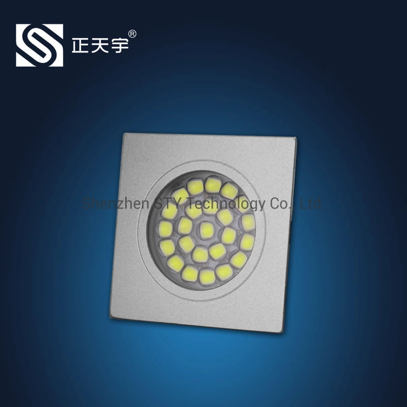 DC 12V Square LED Indoor Puck Light for Furniture/Wardrobe/Cabinet