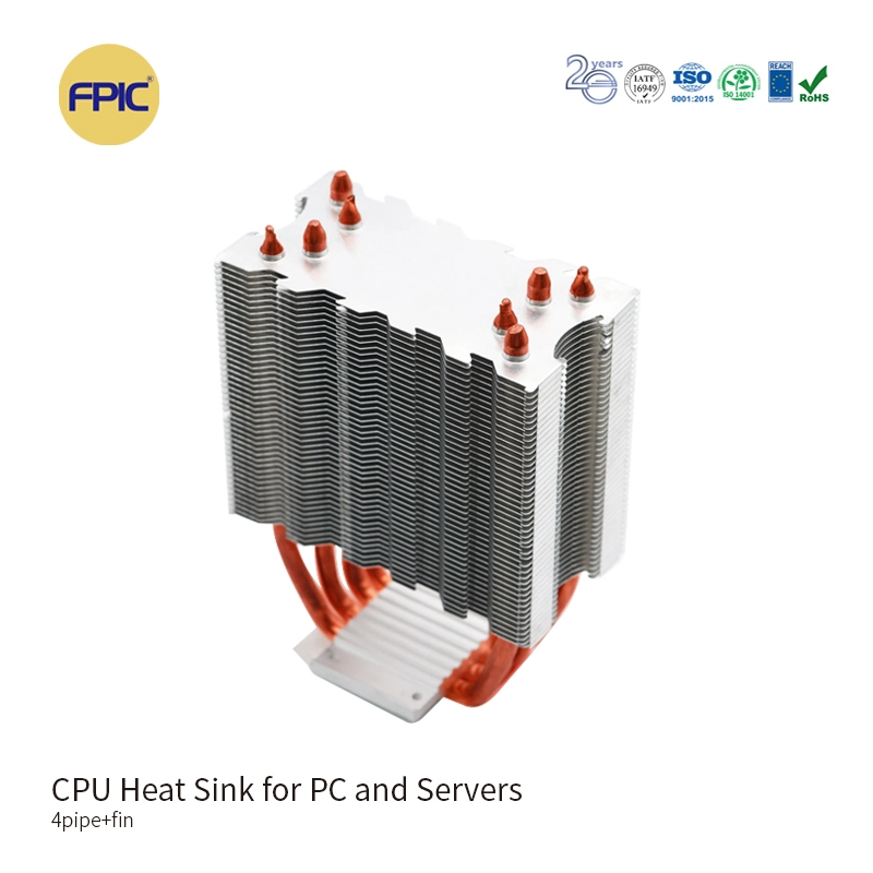 Fpic OEM High Thermal Conductivity Heat Pipe Heat Sink for CPU GPU