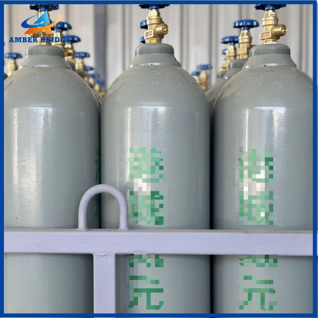 High Purity 99.999% 5N Manufacturer Supply Best Quality 200 Bar Helium Gas