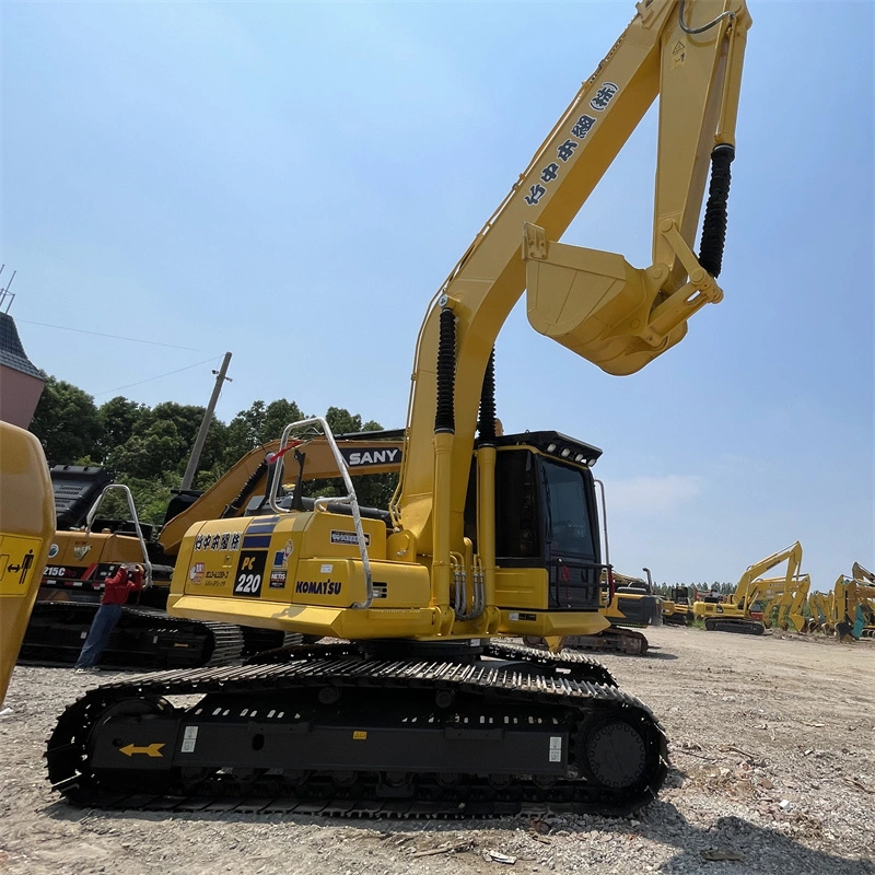 Excavadora usada PC220 Komatsu Sendhand Excavadora original de Construcción