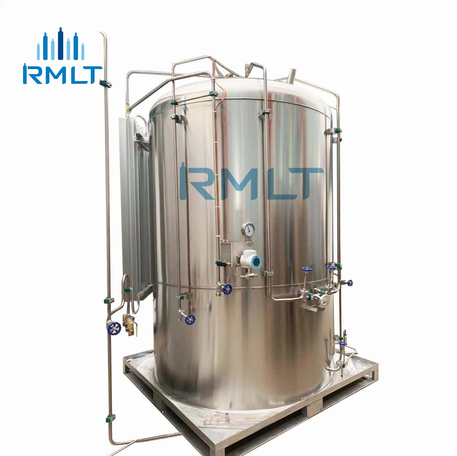 Depósito de armazenamento de 16 bar 3000 L de oxigénio líquido criogénico em aço inoxidável/azoto/árgon Recipiente líquido