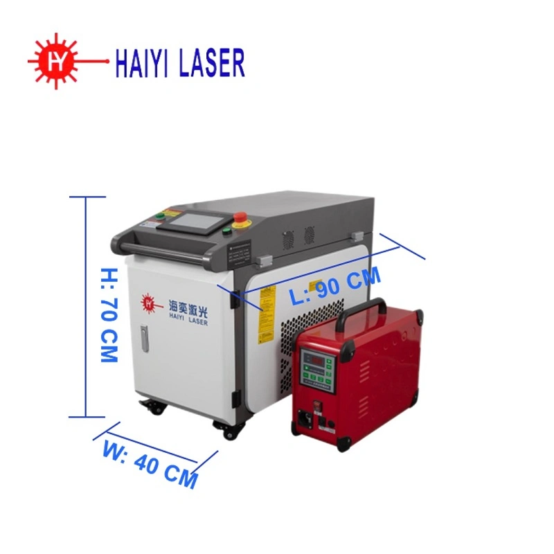2022 Neuer tragbarer Laser-Schweißgerät Mini 1500W für Glasfaser Schweißmaschine