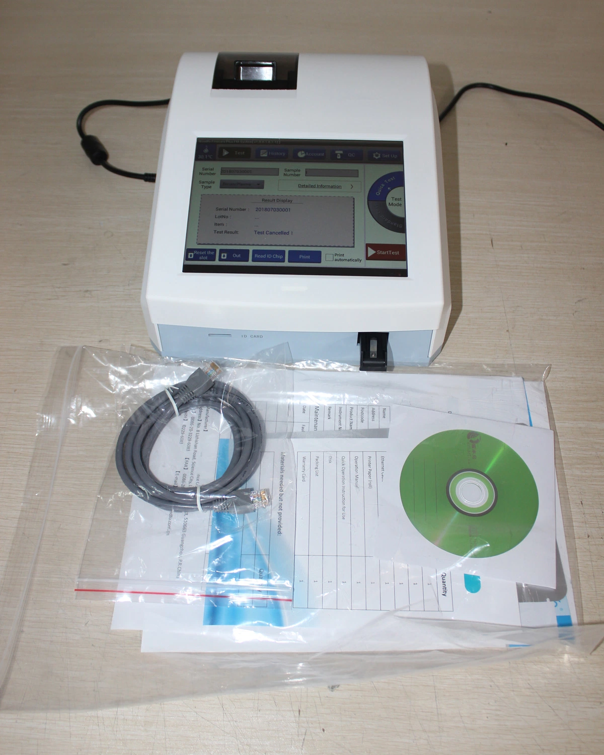 Fluorescence Immunoassay Rapid Quantitative Test Portable Poct Analyzer Medical Device Mindray