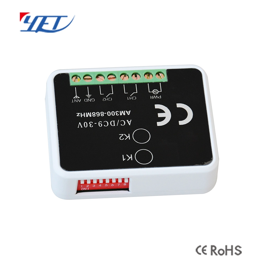 Nuevo tipo de RF inalámbrica Multi Frequency Universal 300-868MHz AC DC 9-30V receptor del control remoto universal