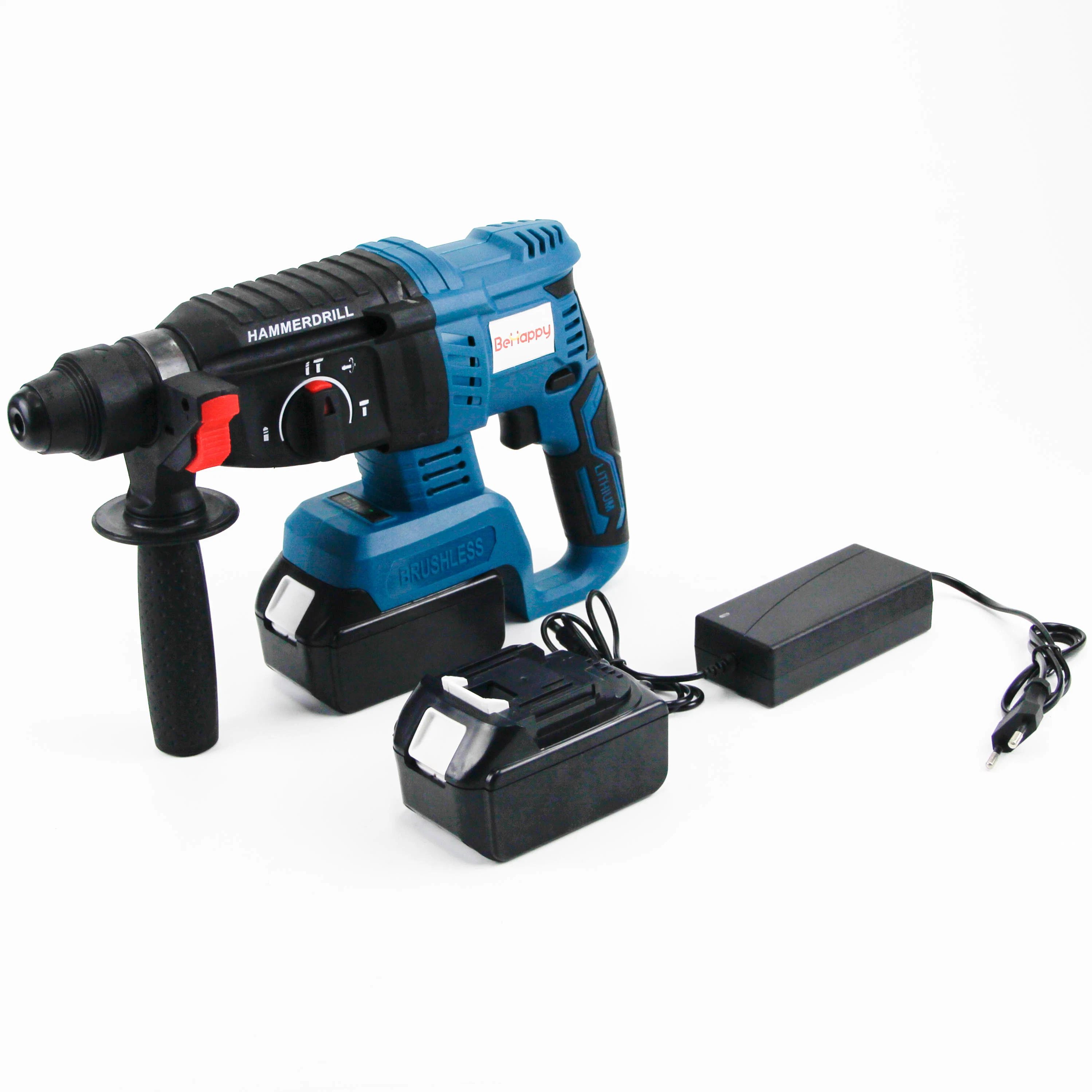 Behappy 1500W 1150rpm Cordless broca elétrica Conjunto de ferramenta Ferramenta eléctrica sem escovas