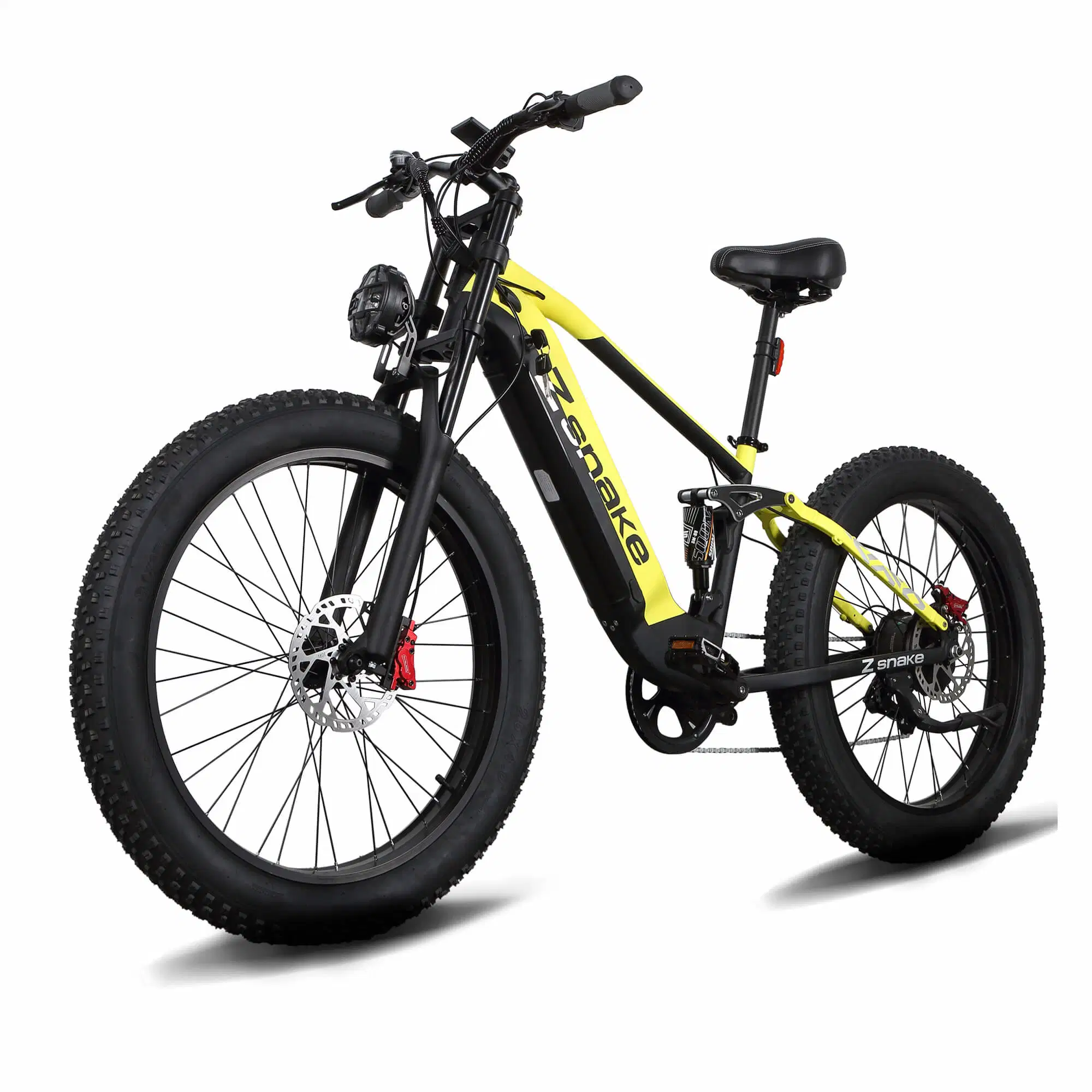 Zsnake 750W Fast Electric Bike for Adults 30 Mph 48V 20A Lithium Cell 26 Inch Fat Road Vacuum Tires and LED Display