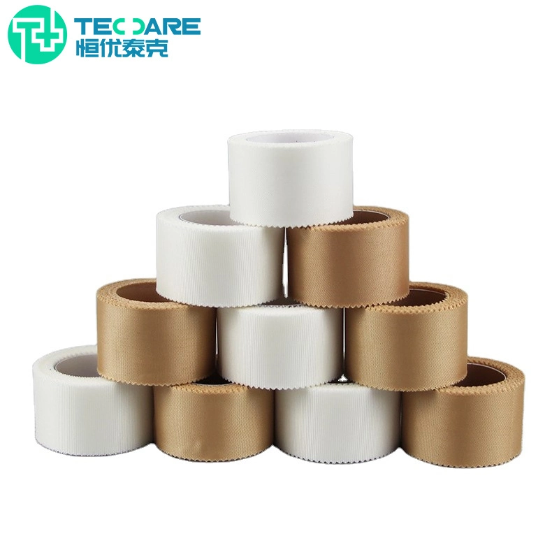 Medical Supplier Adhesive Breathable Silk Cloth Tape Surgical Silk Tape