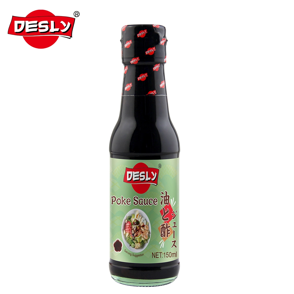 Sabor japonés aderezo para ensaladas salsa vinagreta Desly Wholesale/Supplier Brand 250 ml de salsa de Poke para supermercados industria alimentaria