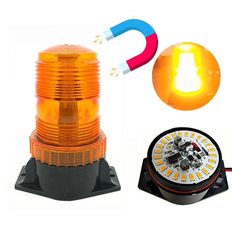 Светодиодный проблесковый маячок вилочного погрузчика желтый световой индикатор высокий корпус 10 в ЭМС Верхняя аварийная сигнализация на крыше, аварийная сигнализация, аварийная сигнализация, аварийная сигнализация Лампа