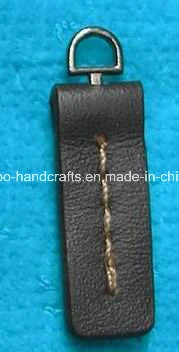 Cierre con cremallera cuero personalizada tira de control deslizante para el Zipper