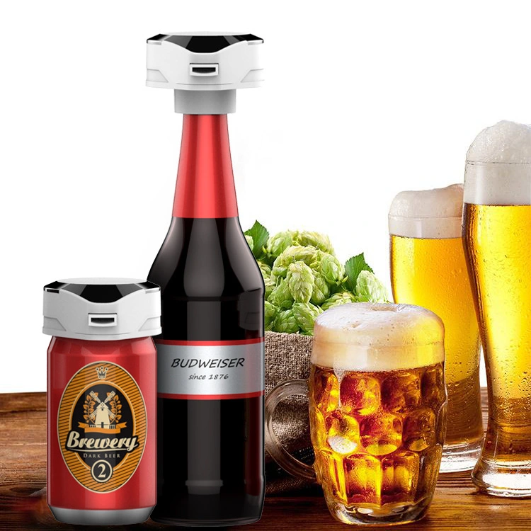 New Stylish Rechargeable Ultrasonic Automatic Canned Beer Bubbler Dispenser Bar Accessories