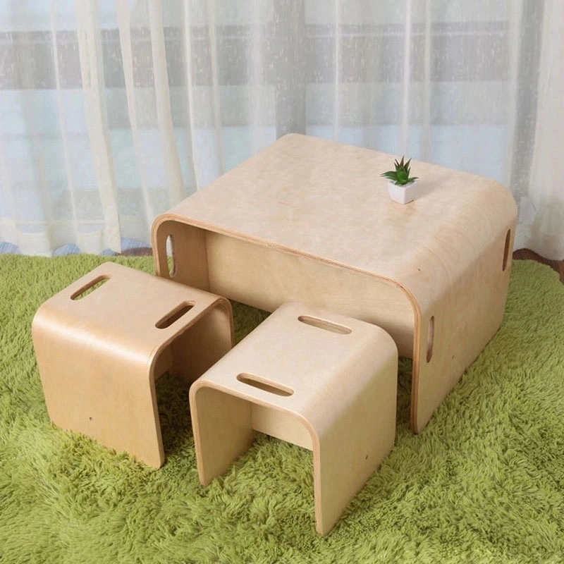 Ensemble de tables et chaises en bois pour enfants garderie de la maternelle mobilier préscolaire Définir