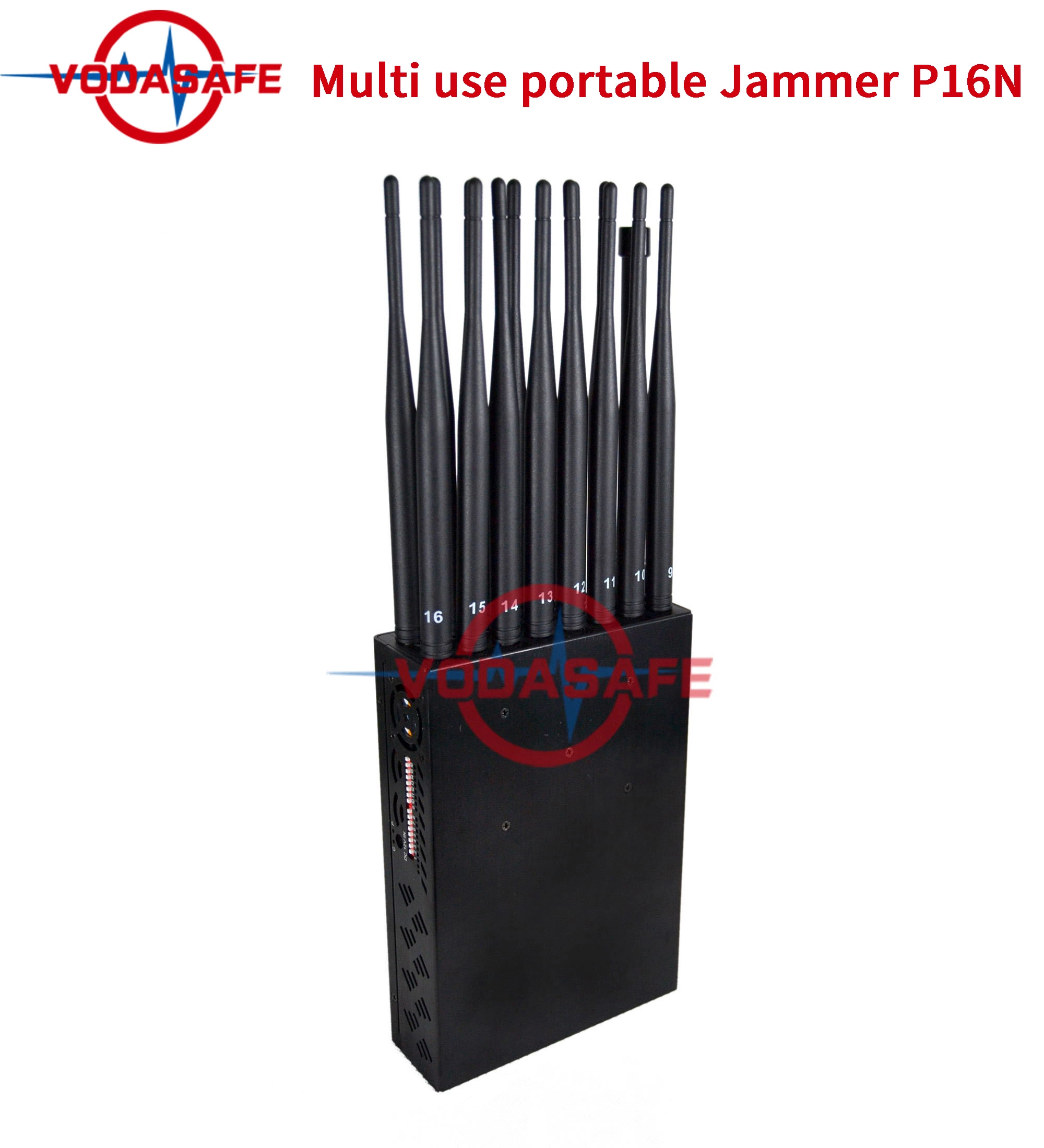 Alta Potencia Multi Bandas Portátil 16band Jammer para GPS 2g 3G 4G 5g WiFi Bluetooth