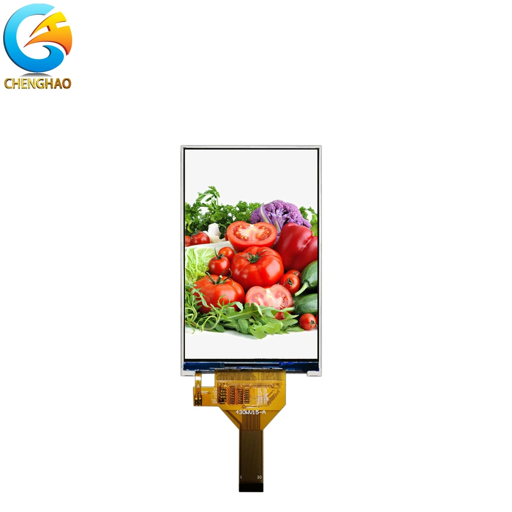 LED branco atacado 8 em retroiluminação série LCD 4.3" 480 * 800 Ecrã de módulos com RoHS/CE/FCC