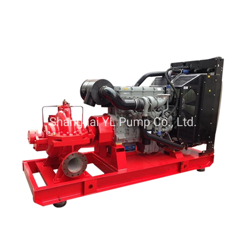 Tpow High Pressure Double Suction Split Casing Diesel Fire Pump