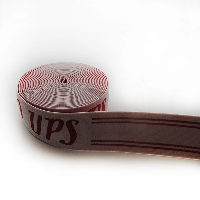 Range of Quality Customized Elasitc Tape Band with Same Logo (Red)