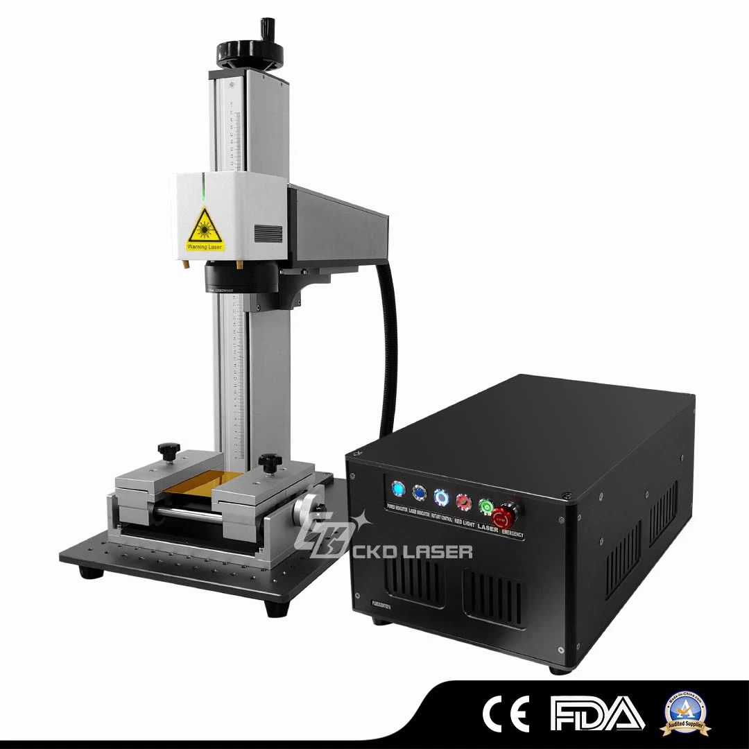 Minimalismo Pistola Laser de fibra Marcação gravura em metal CNC Máquina para marca de logotipo de plástico do Rolamento da impressora imprimindo a folha de carimbo de identificação do botão Voltar do corte Attachment