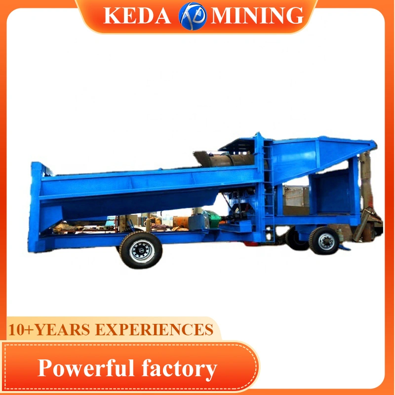 Keda Placer Gold Gravity Separator Mining Equipment Ore Processing Trommel Screen Diamond Wash Plant