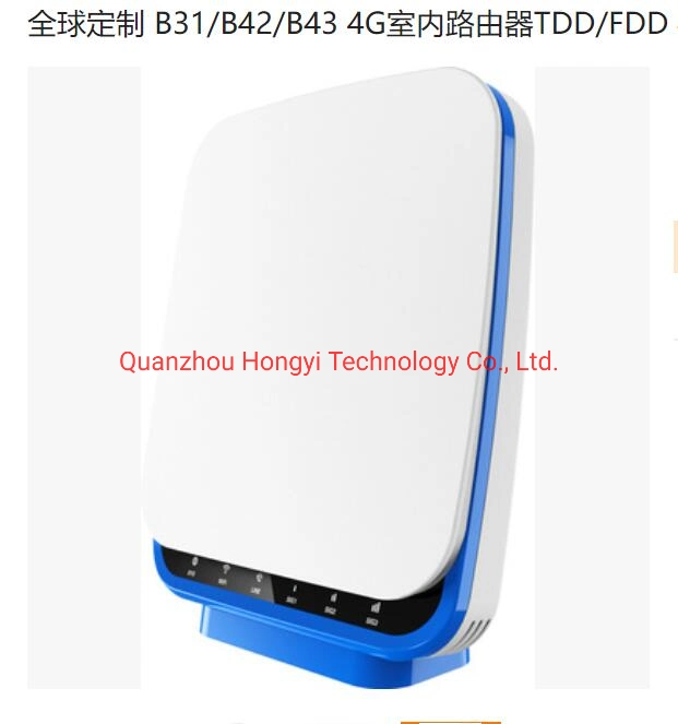 Routeur Wifi 4G modèle B3/B7/B20/B31/B40 avec modem LTE 4G Cat4 Prend en charge la bande LTE-FDD LTE-TDD avec WiFi 2,4 GHz et WAN simple / Port LAN