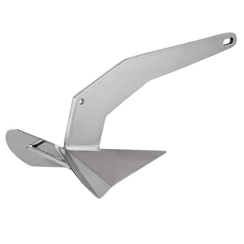 Marine Nautical Anchors 316 Stainless Steel Mirror Polishing Boat 7.5kg 10kg 15kg 20kg Delta Anchors