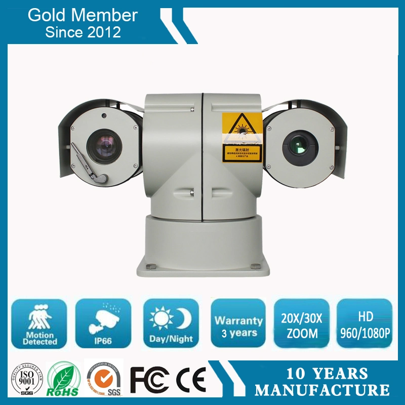 Vehicle 2.0MP 20X Laser IR HD IP PTZ CCTV Camera