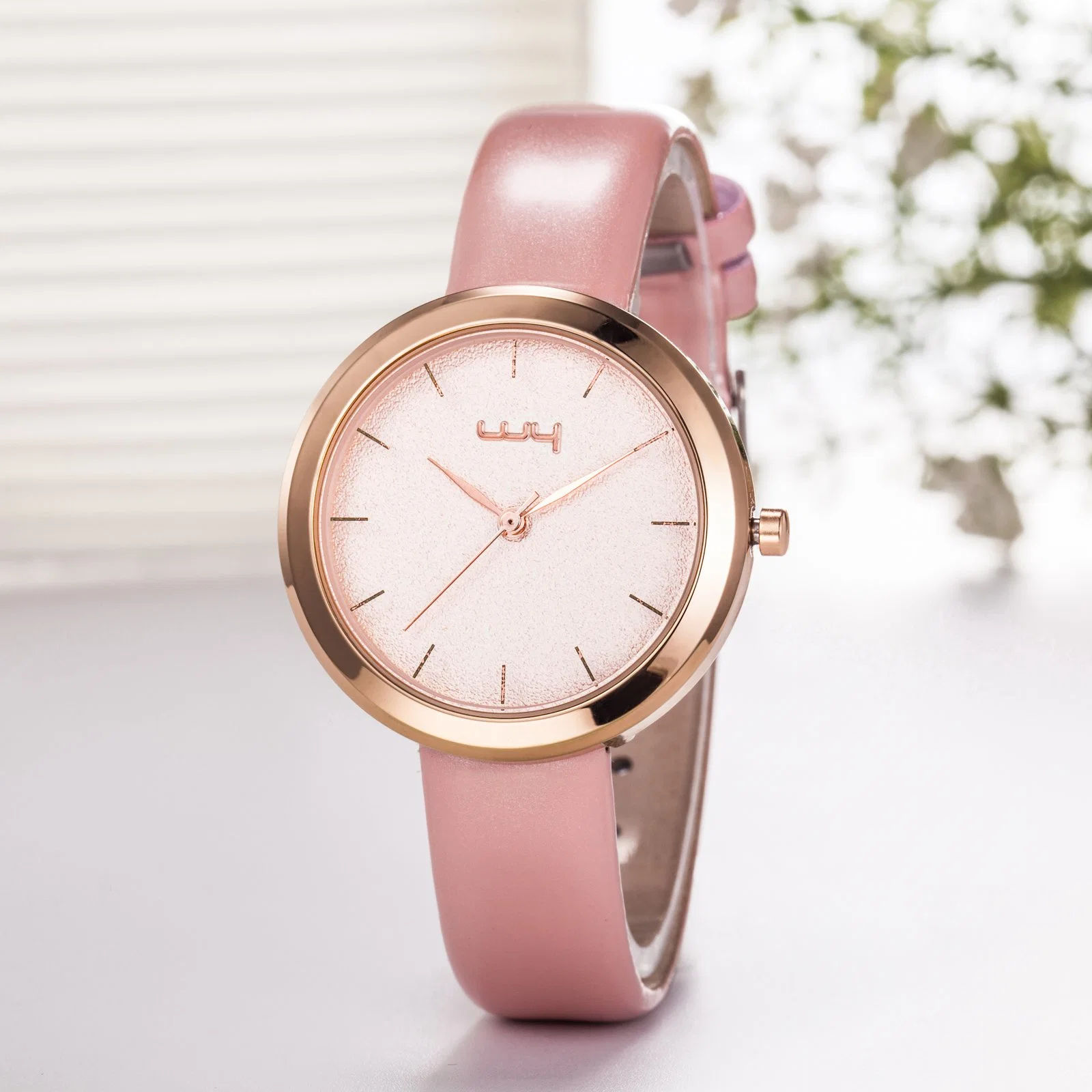 Waterproof Colorful Wrist Leather Analog Quartz Women Jelly Watch Wy-059