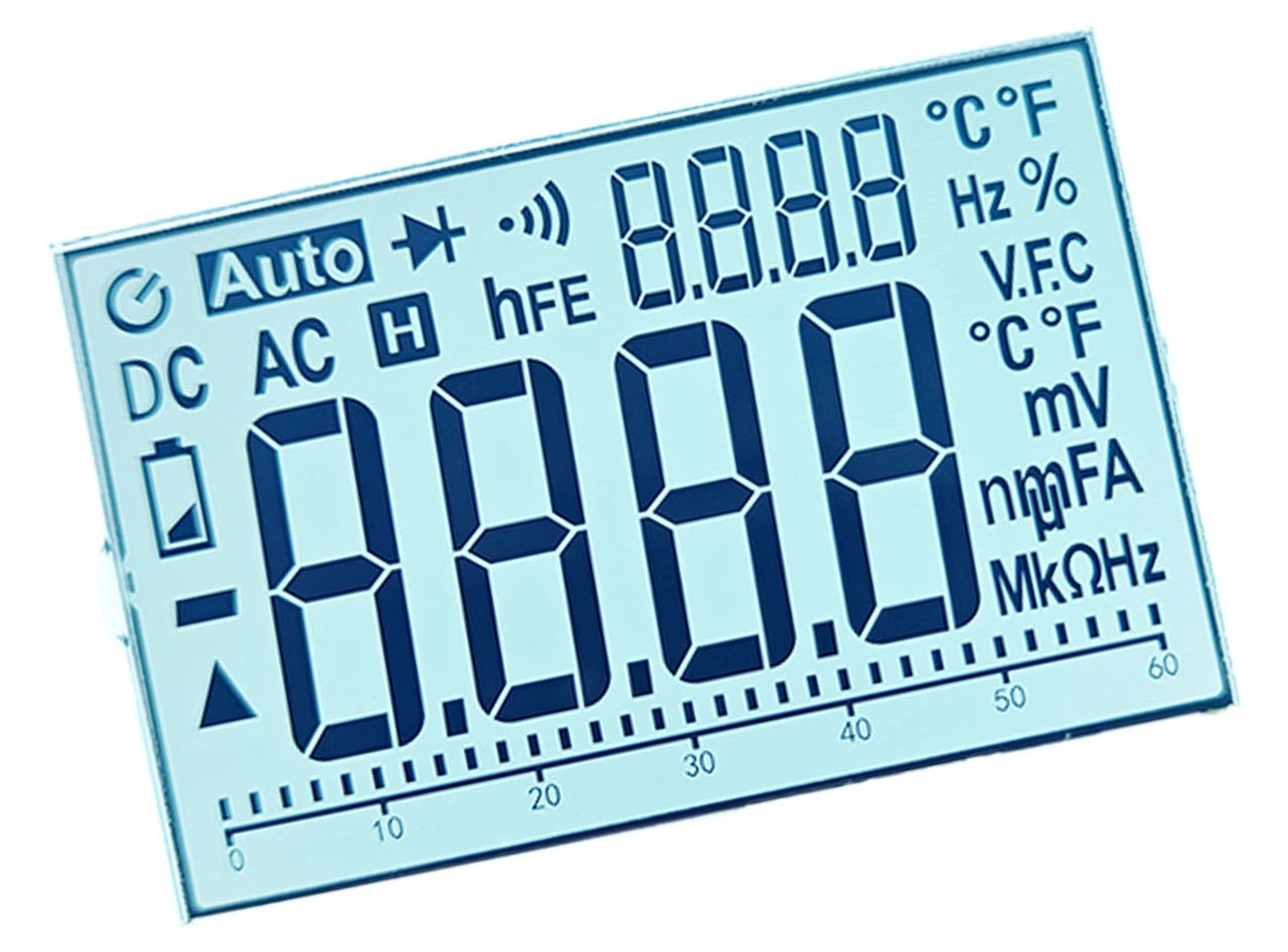 Custom Multimeter LCD Display Htn Positivetransflective LCD Screen