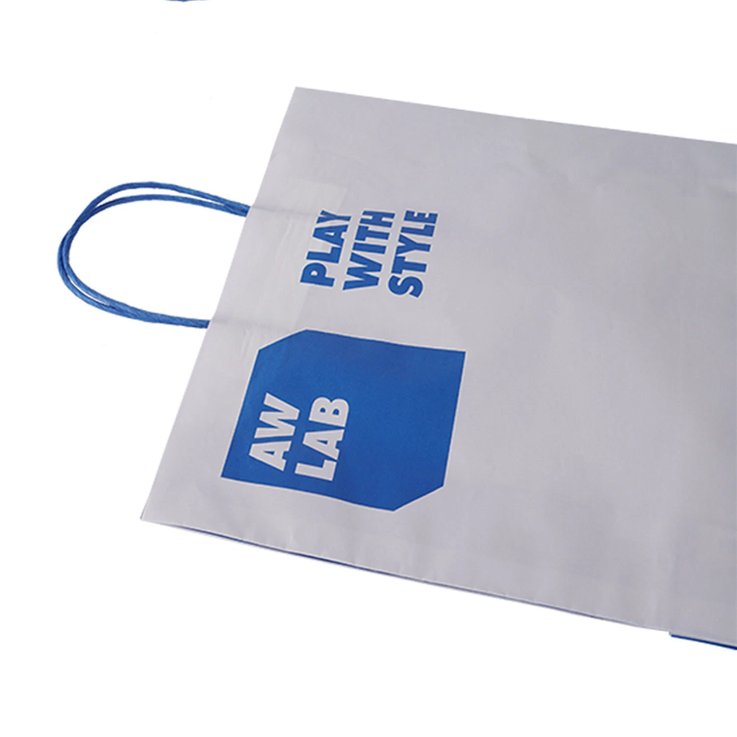 Biodegradable White Kraft Paper Take-out Food Grocery Bag