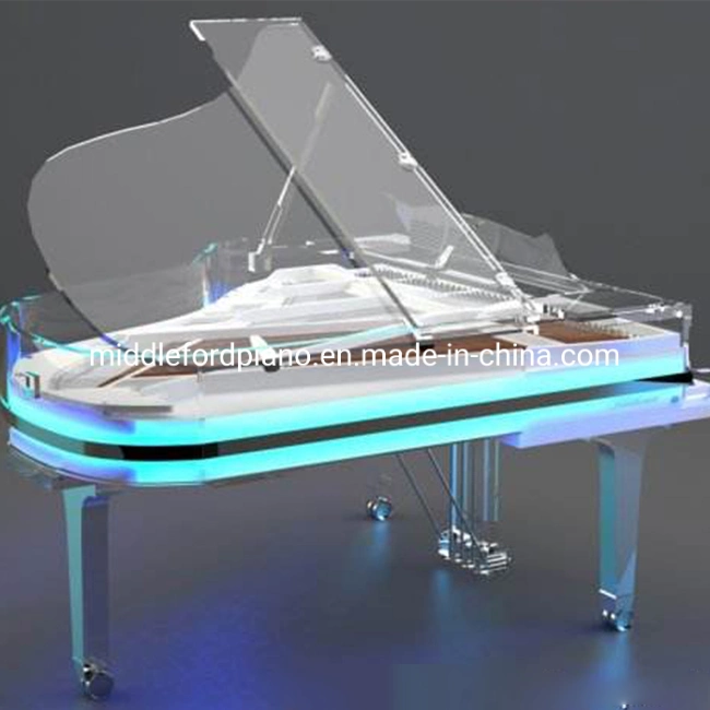 Fully Transparent Crystal Grand Piano Gp-168A for Sale